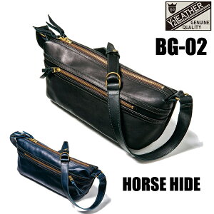Y'2 LEATHER ���C�c�[���U�[ �V�����_�[�o�b�O BG-02 HORSE HIDE SHOULDER BAG �z�[�X�n�C�h �C���f�B�S�z�[�X �G�R�z�[�X �� ���U�[ �{�v �n�v �΂ߊ|�� ���� �v���[���g �����Y �A���J�W �o�C�J�[ ��� 