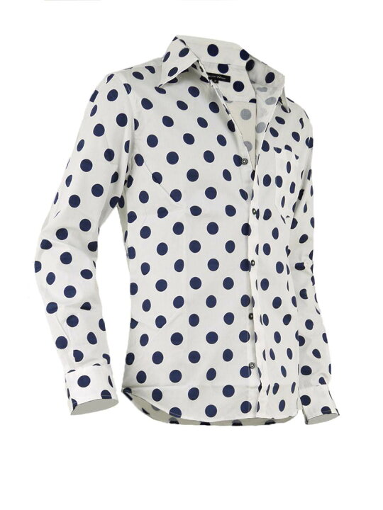 楽天市場 シャツ メンズ ドット きれいめ着こなし ドット柄 水玉 ドレスシャツ 日本製 長袖 Ragtime