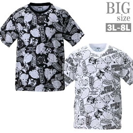 プリントTシャツ 大きいサイズ メンズ 総柄 ONE PIECE ワンピース チョッパー キャラ C040414-07