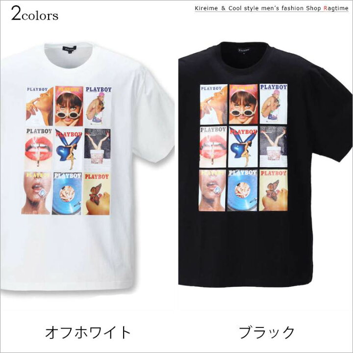 楽天市場】プリントTシャツ 大きいサイズ メンズ 半袖 PLAYBOY 