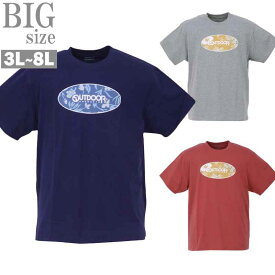 プリントTシャツ メンズ OUTDOOR PRODUCTS 天竺 半袖 おしゃれ デザイン サマーTシャツ C050606-04