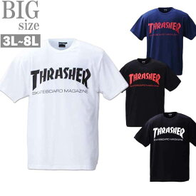 プリントTシャツ 大きいサイズ メンズ THRASHER クルーネック ロゴプリント おしゃれ C050626-07
