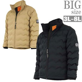 中綿ジャケット 大きいサイズ メンズ ボリューム 中綿ブルゾン RUSTY スタンドカラー 冬 C051006-03