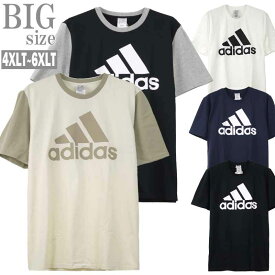 Tシャツ 大きいサイズ メンズ ロンT ロング丈 ロゴプリント adidas アディダス M ESS BL C060402-02