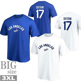 Tシャツ 大谷翔平 3XL 4L 大きいサイズ メンズ ロサンゼルス ドジャース ユニフォーム MLB 半袖 C060416-01
