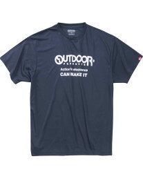 Tシャツ ドライメッシュ 大きいサイズ メンズ OUTDOOR 吸水 速乾 ロゴプリントT DRY C060522-01