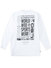 長袖Tシャツ 大きいサイズ メンズ ロゴプリント ロンT トップス カットソー SY32 プリントT C070128-02