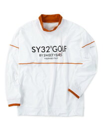 トレーナー モックネック SY32 大きいサイズ メンズ ロゴプリント 裏起毛 暖か スウェット C070930-09