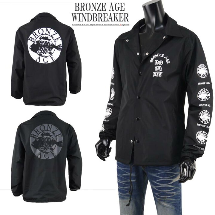 楽天市場】ウインドブレーカー メンズ BRONZE AGE コーチジャケット 
