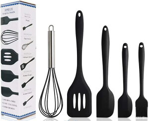 製菓器具 料理 泡だて器 ヘラ トング おたま フライ返し 耐熱シリコン 台所用品 クッキングツール 5点セット 調理器具