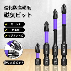 ドライバービ ドライバービット 取り付け セット 精密ドライバー スタンド付き マグネット付き ビットセット 10本 6種類 プラス