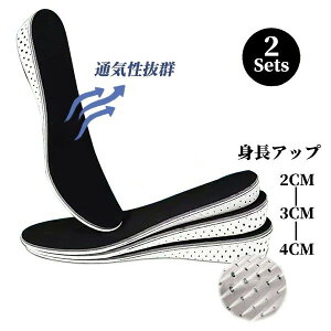 クッショ 低反発 吸収 衝撃 ヒールアップ 中敷き エアキャップ エアインソール シークレットインソール 【2足セット】インソール