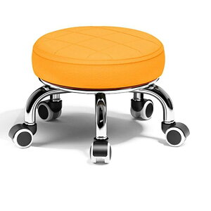 小型チ ロースツール 高反発 子供用 クッション 丸椅子 小型 作業椅子 PUレザー 浴室用 キャスター用 玄関ベンチ 靴交換スツール