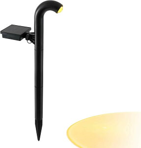 屋外 防水 ガーデンライト ソーラー 庭園灯 自動点灯 800mAh 10時間照らす 芝生 駐車場 光感センサーライト 電球色