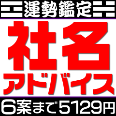 社名判断、店名・屋号・社名鑑定の姓名判断・社名相談【4案〜6案】