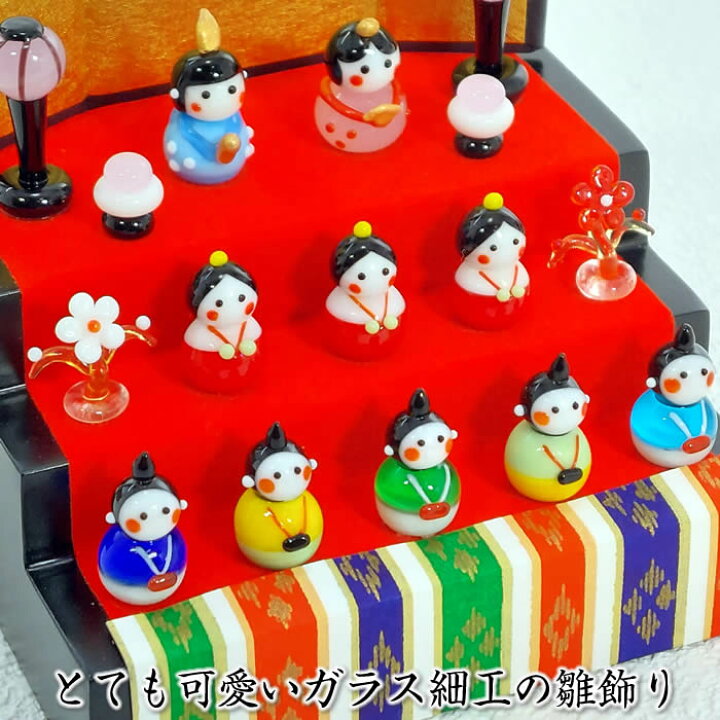 楽天市場】【春の豆雛三段飾り】立て名札プレゼント♪ひな祭り♪ソーダ 