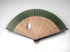 和柄男持ちシルクペンテックス扇子【かえる・蛙】22cm扇面・・シルク/扇骨・・竹お祭り・贈り物に!59015-60-118