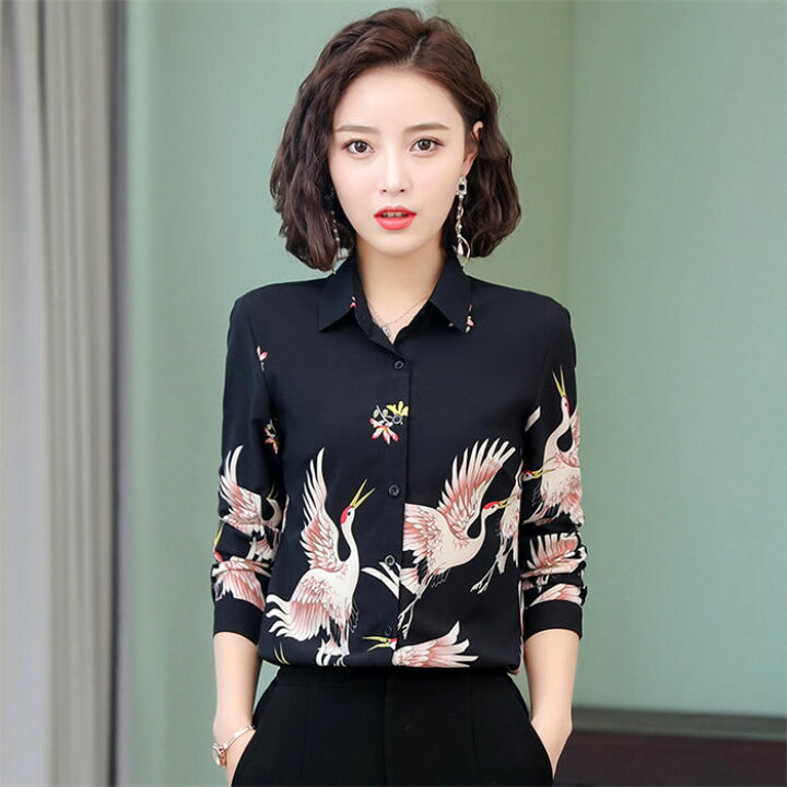 シャツ トップス シャツ レディース フランス スタイリッシュ ガール 絞り染め 甘くて スパイシー 長袖 女性 春秋 インナー レイヤリング Tシャツ