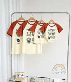 親子ペアルック Tシャツ 親子服 ママと娘 パパと息子 親子ペアルック カップル ベビー服 カバーオール レディース おそろい服 親子服 家族 お母さん お揃い服 家族 男の子 女の子 キッズ服 子供服 撮影 旅行 プレゼント