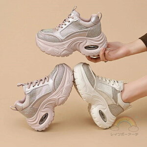 厚底 スニーカー レディース ローカット 9cm 厚手 カジュアル 身長アップ おしゃれ 秋 夏用 スポーツ 通気性 ダッドスニーカー きれいめ 靴 細身 スニーカーレディース 歩きやすい ブランド