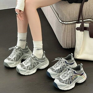 厚底 スニーカー レディース ローカット 厚手 身長アップ ストリートコーデ 秋 通気性 ダッドスニーカー スポーツシューズ 6cm きれいめ 靴 おしゃれ 細身 スニーカーレディース 歩きやすい