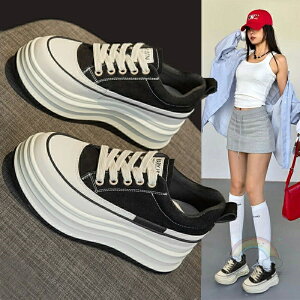 厚底 スニーカー レディース ローカット 厚手 白 カジュアル 身長アップ ファッション ストリートコーデ 秋 軽い 7cm きれいめ 靴 おしゃれ 細身 スニーカーレディース 歩きやすい ブランド