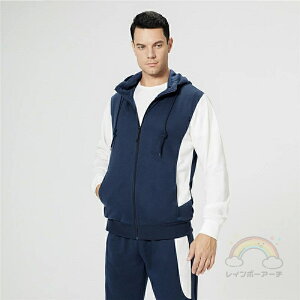 セットアップ ジャージ メンズ レトロ 大きいサイズ おしゃれ 春 秋 長袖 フルジップパーカー 2点 上下 セット 秋服 トップス パンツ ファッション 前開き ジャケット カジュアル 冬 服 コー