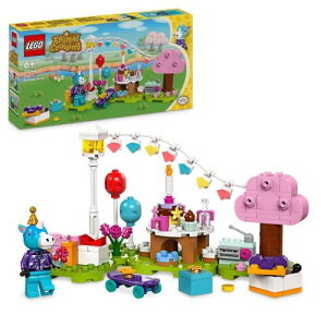 LEGO Animal Crossing Julian�fs Birthday Party Creative Building Toy for 6 Plus Year Old Kids, Girls Boys, with Julian Horse Minifigure from the Video Game Series, Birthday Gift Idea 77046