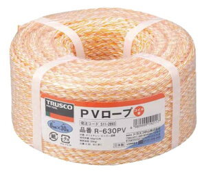 TRUSCO(�g���X�R) PV���[�v �� 6mm×30m 3�Ń^�C�v R-630PV