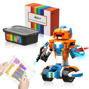 Apitor Robot X ���[�^ �v���O���~���O ���{�b�g �q���̂�������STEM����r���f�B���O�u���b�N 12-in-1�����R���ߋ� ���w���v���O���~���O���� Scratch 3.0 �L�b�Y�́E