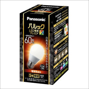 �p�i�\�j�b�N �p���b�N LED�d�� �������a26mm �v���~�AX �d��60�`���� �d���F����(7.4W) ��ʓd�� ��ԑS�̂��Ƃ炷�^�C�v(�S�����^�C�v) �����Ή� LDA7LDGSZ6