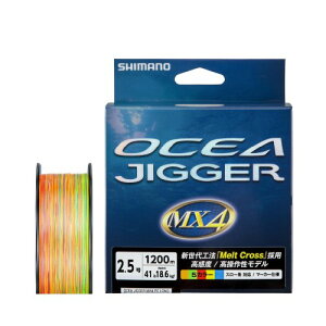 �V�}�m(SHIMANO) PE���C�� �I�V�A�W�K�[ MX4 PE PL-O14X 1200m 2.5�� (41lb) �}���`�J���[