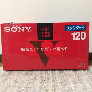 SONY�X�^���_�[�hVHS�r�f�I�J�Z�b�g�e�[�v120×3�p�b�N