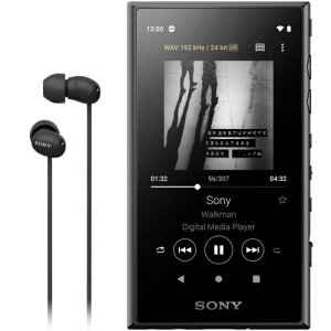 �\�j�[ �E�H�[�N�}�� 16GB A�V���[�Y NW-A105HN : �n�C���]�Ή� / MP3�v���[���[ / bluetooth / android���� / microSD�Ή� �^�b�`�p�l������ �ő�26���ԘA���Đ� 360 Reality Audio�Đ��\���f�� �u���b�N NW-A105H