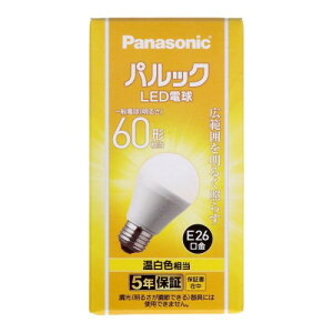 �p�i�\�j�b�N LED�d�� �������a26mm �d��60�`���� �����F����(7.3W) ��ʓd�� �L�͈͂��Ƃ炷�L�z���^�C�v ���O���Ή� �����Ή� LDA7WWGK6