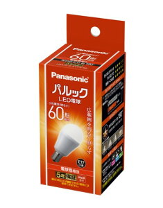 �p�i�\�j�b�N �~�j�N���v�g���^ �p���b�N LED�d�� ���� E17 �d��60W�`���� �d���F����(7.1W) ���`�d���E�L�z���^�C�v 1�� �f�M�ގ{�H��� �����Ή� LDA7LGE17SK6