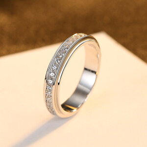 リング キュービックジルコニア ホワイト シルバー925 シルバー 11号 14号 16号 18号 上品 エレガント 大人 ハーフエタニティ ソリティア 2点セット 幅4mm パッケージ付き