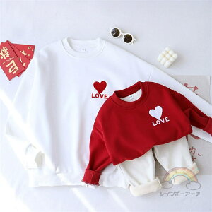 親子 ペアルック 赤ちゃん トレーナー 春秋 裏起毛 カジュアル かわいい ハート 綿 親子ペアルック 春 秋 トップス ゆったり ママ 親子 女の子 冬 ペアルック 親子 ブランド 長袖 t パパ 親子