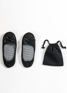 携帯スリッパ レディース 学校行事 参観日 入園式 幼稚園 お受験 おしゃれ ルームシューズ 上履き 室内履き 旅行 機内 持ち運び コンパクト 携帯シューズ 中敷き 柔らかい 学校 幼稚園 黒 収