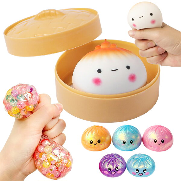 スクイーズ 肉まん 中華まん セット おもちゃ 色ランダム発送 squishy dumpling 玩具 水感 水飴 星空 極光 もちもち 柔らかい 握る玩具 知育玩具 景品 餃子型スクイーズおもちゃ スクイーズボール 高反発 弾力 感覚おもちゃ プレゼント ギフト 子供 大人兼用 宅配便送料無料