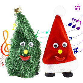 クリスマス ダンシングツリー ダンシングサンタ サンタ サンタ帽 おもちゃ ウォーキングツリー ウォーキングサンタハット 動くサンタ帽子 踊るサンタ帽子 サンタハット 電池式 動く ミュージック 音楽 かわいい 飾り 踊る 走る 楽しい マスコット 踊る人形 宅配便送料無料