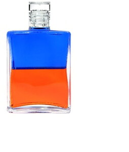 オーラソーマ ボトル 72番 クラウン(ピエロ) イクイリブリアムボトル(ブルー/オレンジ)(50ml)レインボーカラーズ aura-soma