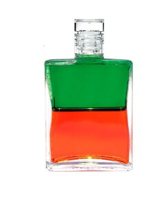 オーラソーマ ボトル 82番 カリプソ イクイリブリアムボトル(グリーン/オレンジ)(50ml)レインボーカラーズ aura-soma