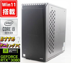 ゲーミングPC 送料無料 あす楽 即日発送 良品 Mouse マウスコンピューター G-Tune HN-Z490-TD-P 水冷式 Windows11 10コア 10世代Core i9-10900K 32GB NVMe式新品1TB-SSD + 2TB-HDD GeForce RTX 3080 Office付 Win11 デスクトップ 中古パソコン 中古PC Windows10も対応 Win10