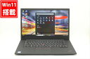 送料無料 あす楽対応 即日発送 美品 フルHD 15.6インチ Lenovo ThinkPad P1 Windows11 高性能 八世代Core i7-8750H 32GB 爆速NVMe式512GB-SSD NVIDIA Quadro P1000 カメラ 無線 Office付 Win11【ノートパソコン 中古パソコン 中古PC】（Windows10も対応可能 Win10）