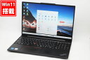 中古 フルHD対応WUXGA 15.6インチ Lenovo ThinkPad E16 Gen1 Type-21JQ Windows11 10コア 卓越性能 第13世代Core i5-1335U/ 16GB /爆速NVMe式PCIE4.0 256GB-SSD/ カメラ 無線Wi-Fi6 Office付き Win11【中古ノートパソコン 中古パソコン 中古PC】送料無料 あす楽対応 即日発送