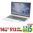 美品 フルHD 15.6インチ HP ProBook 450 G10 / Windows11/ 10コア 卓越性能 第13世代Core i5-1334u/ 16GB/ 爆速NVMe式PCIE4.0 512GB-SSD/ カメラ/ 無線Wi-Fi6/ Office付き/ Win11【中古ノートパソコン 中古パソコン 中古PC】税込送料無料 あす楽対応 即日発送