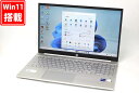 充放電回数6回 使用392時間 美品 フルHD タッチ 15.6インチ HP Pavilion Laptop 15-eg3009TU Windows11 10コア 卓越性能 第13世代Core i7-1355U 16GB NVMe式512GB-SSD カメラ 無線Wi-Fi6 Office Win11 中古ノートパソコン 中古パソコン 中古PC 送料無料 あす楽対応 即日発送