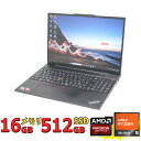 16インチ 良品 Lenovo ThinkPad E16 Gen1 Type-21JU / フルHD対応WUXGA / Windows11/ 超高性能 AMD Ryzen 5-7530u/ 16GB/ 爆速NVMe式512GB-SSD/ カメラ/ 無線Wi-Fi6/ Office付き/ Win11【中古ノートパソコン 中古パソコン 中古PC】税込送料無料 あす楽対応 即日発送