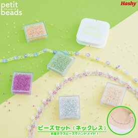 プチっとビーズ (ビーズセット・ネックレス) 【ハシートップイン公式】 ガラス DIY アクセサリー 手作り 韓国 ドラマ おしゃれ かわいい パーツ ビーズ シードビーズ プチビーズ プチットビーズ 便利 ギフト プレゼント簡単 動画レシピ付き キット